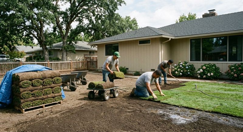 Zoysia Grass Installation in Rockwall, TX