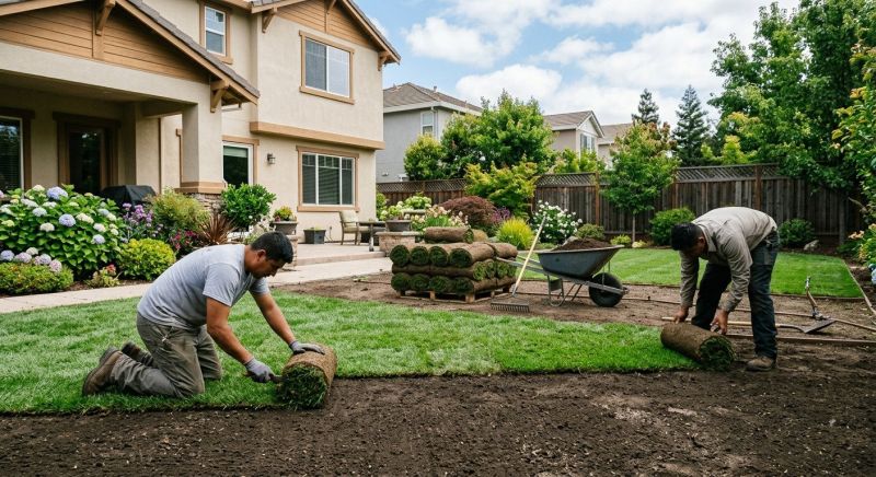 Bluegrass Sod Installation in Ventura County, CA