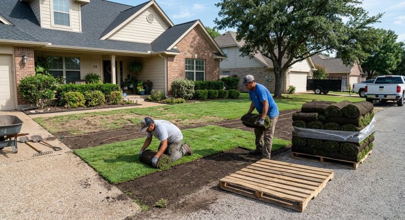 Fescue Sod Installation in Rockwall, TX